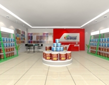 友情漆過往店面形象，部分效果圖展示